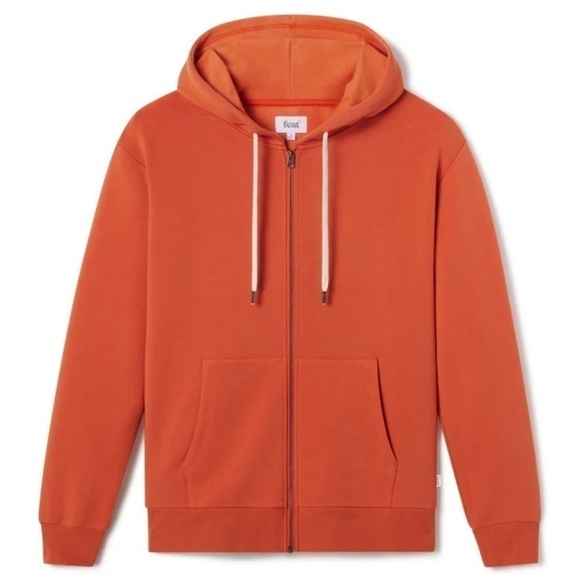 FEAT | Coral TreeCell Plush Oversized Zip-Up Hoodie (M) - Picture 1 of 11